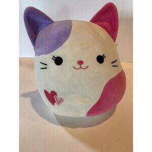 Squishmallows 9” Tiffany The Calico Cat Pink/Purple Kitten Plush Clean